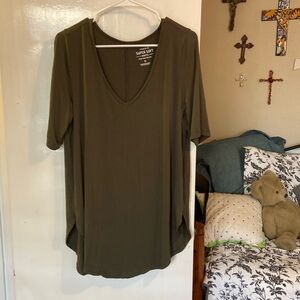 Torrid army green amazing shirt for anything wear size 12/L torrid size 0